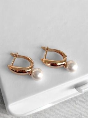 Mother’s Day 🌺 Mallorca Pearl Earrings | 18K Gold Plated Dainty Jewelry